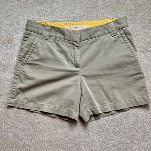 J Crew Chino tan shorts size 4